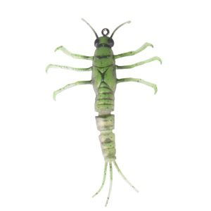 Savage gear gumová nástraha 3d tpe mayfly nymph green - 5 cm 2,5 g
