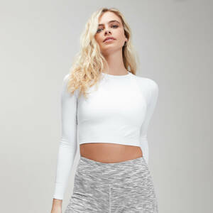 Dámsky Shape Seamless Ultra Dlhý Crop Top - Biely - L