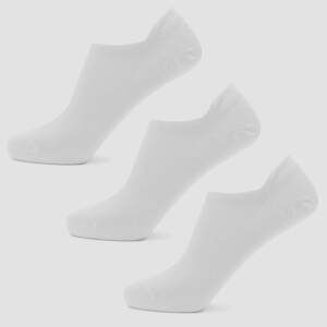 Dámske Členkové Ponožky - Biele - UK 7-9