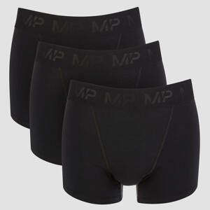 MP Essentials Pánske tréningové boxerky - Čierne (trojbalenie) - S