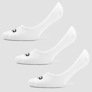Dámske Neviditeľné Ponožky - Biele - UK 7-9