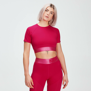 Dámsky crop top MP Adapt Textured – cyklámenový - L