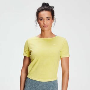 MP Women's Raw Training Washed Tie Back T-shirt - Washed Yellow - XL