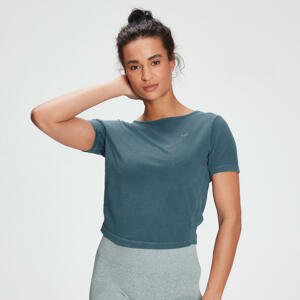 MP Women's Raw Training Washed Tie Back T-shirt - Deep Sea Blue - XS