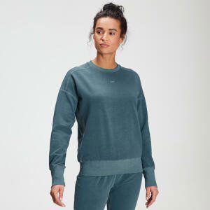 MP Women's Raw Training Washed Crew Sweat - Deep Sea Blue - XXS