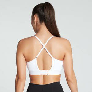 MP Women's Power Ultra Strappy Sports Bra- White - M