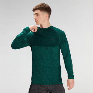 MP Men's Essential Seamless Long Sleeve Top- Energy Green Marl - XL