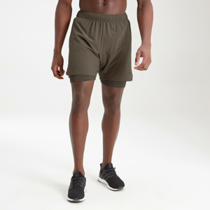 MP Men's Essentials Training 2-In-1 Shorts - Dark Olive - M