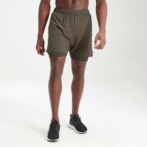 MP Men's Essentials Training 2-In-1 Shorts - Dark Olive - XL