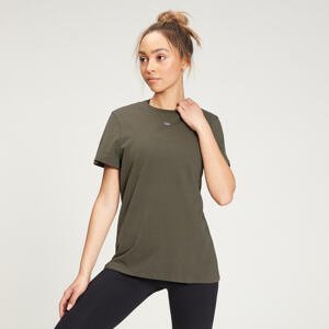 Dámske tričko MP Essentials - Tmavé olivové - XS