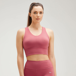 MP Women's Power Longline Sports Bra - Berry Pink - XL