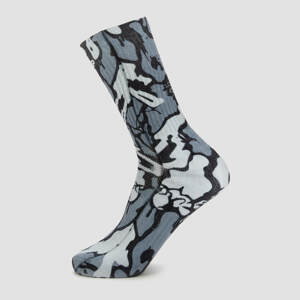 Ponožky MP x Hexxee Adapt Crew – sivé s kamuflážovým vzorom - Womens UK 7.5-10