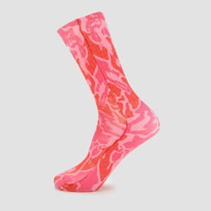 Ponožky MP x Hexxee Adapt Crew – ružové s kamuflážovým vzorom - Womens UK 4-7