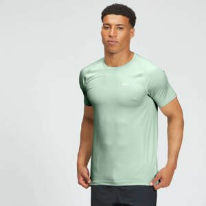 Pánske tričko MP Tempo s grafickou potlačou a krátkymi rukávmi – pastelovo zelené - XS