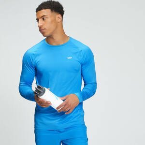 Pánske tričko MP Tempo s grafickou potlačou a dlhými rukávmi – žiarivo modré - XL