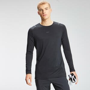 Pánske tričko MP Velocity s dlhými rukávmi – čierne - XS