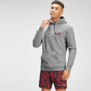 MP Men's Adapt Embroidered Hoodie | Storm Grey Marl | MP - XS