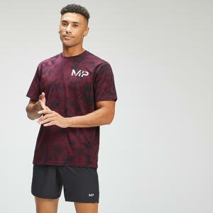 MP Men's Adapt Tie Dye Short Sleeve Oversized T-Shirt - Black/Merlot - XXL