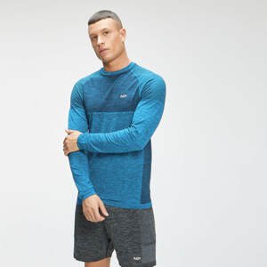 MP Pánske tričko s dlhým rukávom Essential Seamless - Bright Blue Marl - S