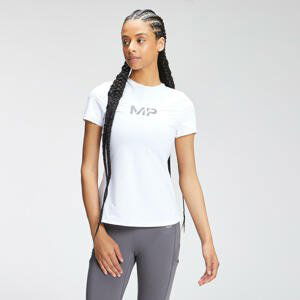 Dámske tričko MP Tempo s krátkymi rukávmi – biele - XS