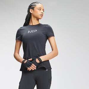 Dámske tričko MP Tempo s krátkymi rukávmi – čierne - XS