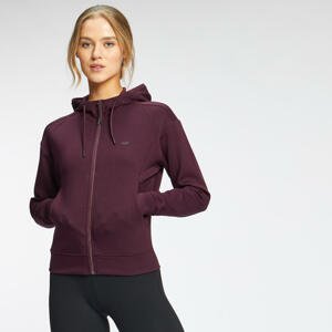 MP Women's Power Ultra Zip Through Hoodie - Port - XS