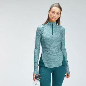 MP Dámske tričko Velocity 1/4 Zip - Deep Teal - S