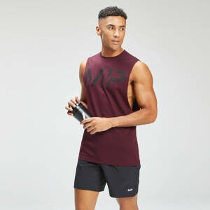 MP Men's Adapt Grit Graphic Drop Armhole Tank - Merlot Marl - M