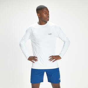 MP pánske tréningové tričko s dlhými rukávmi Infinity Mark Graphic – biele - XXS