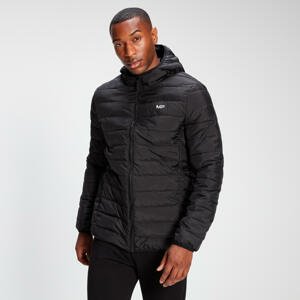 MP Men's Lightweight Hooded Packable Puffer Jacket - Black   - XXXL
