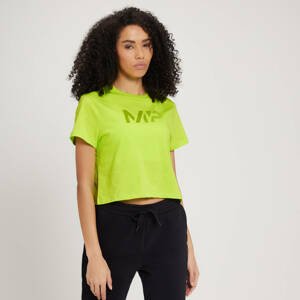 MP Women's Fade Graphic Crop T-Shirt - Lime - XXL