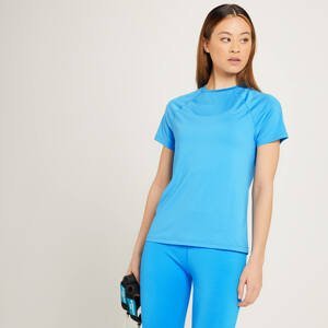 Dámske športové tričko MP Linear Mark – žiarivo modré - S