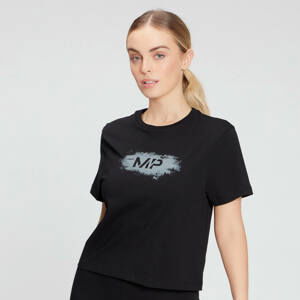 MP Women's Chalk Graphic Crop T-shirt - Black - M
