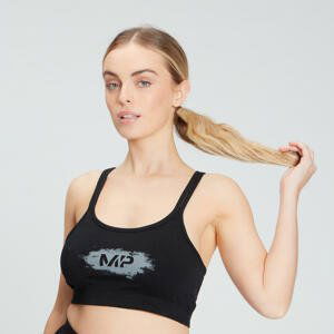 MP Women's Chalk Graphic Sports Bra - Black - XL