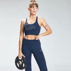 MP Women's Repeat Mark Graphic Training Sports Bra - Petrol blue - XXL