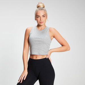 MP Women's Rest Day Cropped Rib Vest - Grey Marl - XXL