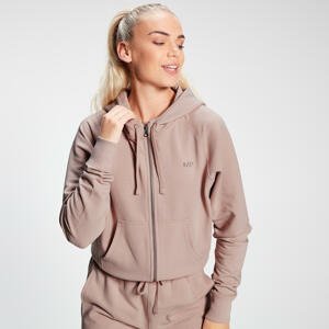 MP Women's Rest Day Zip Through Hoodie Washed Fawn   - XXL