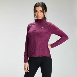 MP Women's Performance Training 1/4 Zip Top - Deep Pink Marl with Black Fleck - XXS