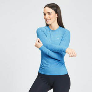 MP Women's Performance Long Sleeve Training T-Shirt - Bright Blue Marl with White Fleck - S