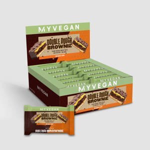Tyčinka Vegan Double Dough Brownie - Čokoláda Pomaranč