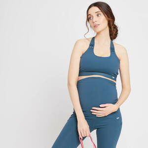 Dámska tehotenská/dojčiaca športová podprsenka MP Power – sivomodrá - L