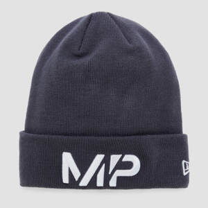 MP New Era Cuff Knitted Beanie - Graphite/White