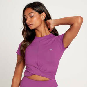 MP Women's Power Short Sleeve Crop Top - Purple - M