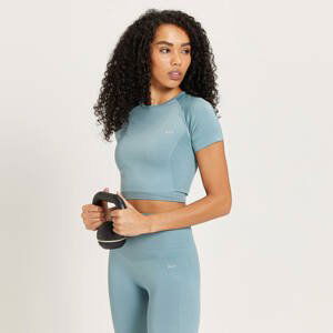 MP Women's Shape Seamless Crop Top - Stone Blue - S