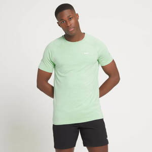 Pánske tričko s krátkymi rukávmi MP Performance – mätovo zelené melírované - L