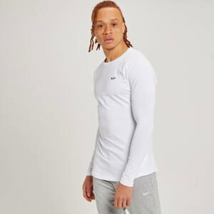 Pánske tričko s dlhými rukávmi MP Form – biele - XXL