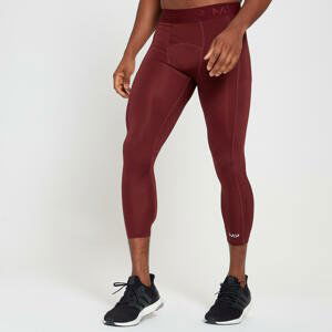 MP Men's Training 3/4 Base Layer Leggings - Merlot - S