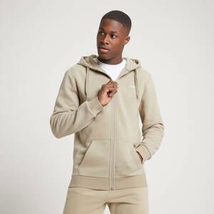 MP Men's Rest Day Zip Through Hoodie - Taupe - XS