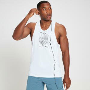 MP Men's Run Graphic Training Stringer Vest - White - L