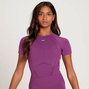 MP Women's Tempo Seamless Short Sleeve Crop Top - Purple - S